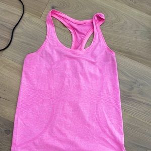Neon pink lululemon tank top size 10